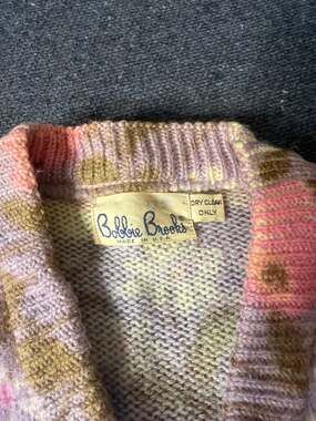 Vintage Women's Bobbie Brooks 60's Knit wool Cardigan Sweater –